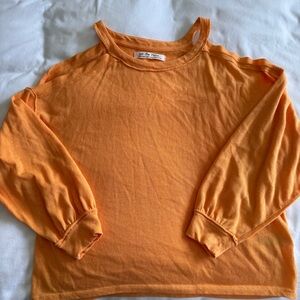 We the Free Long-Sleeve Top with Cutout Shoulder